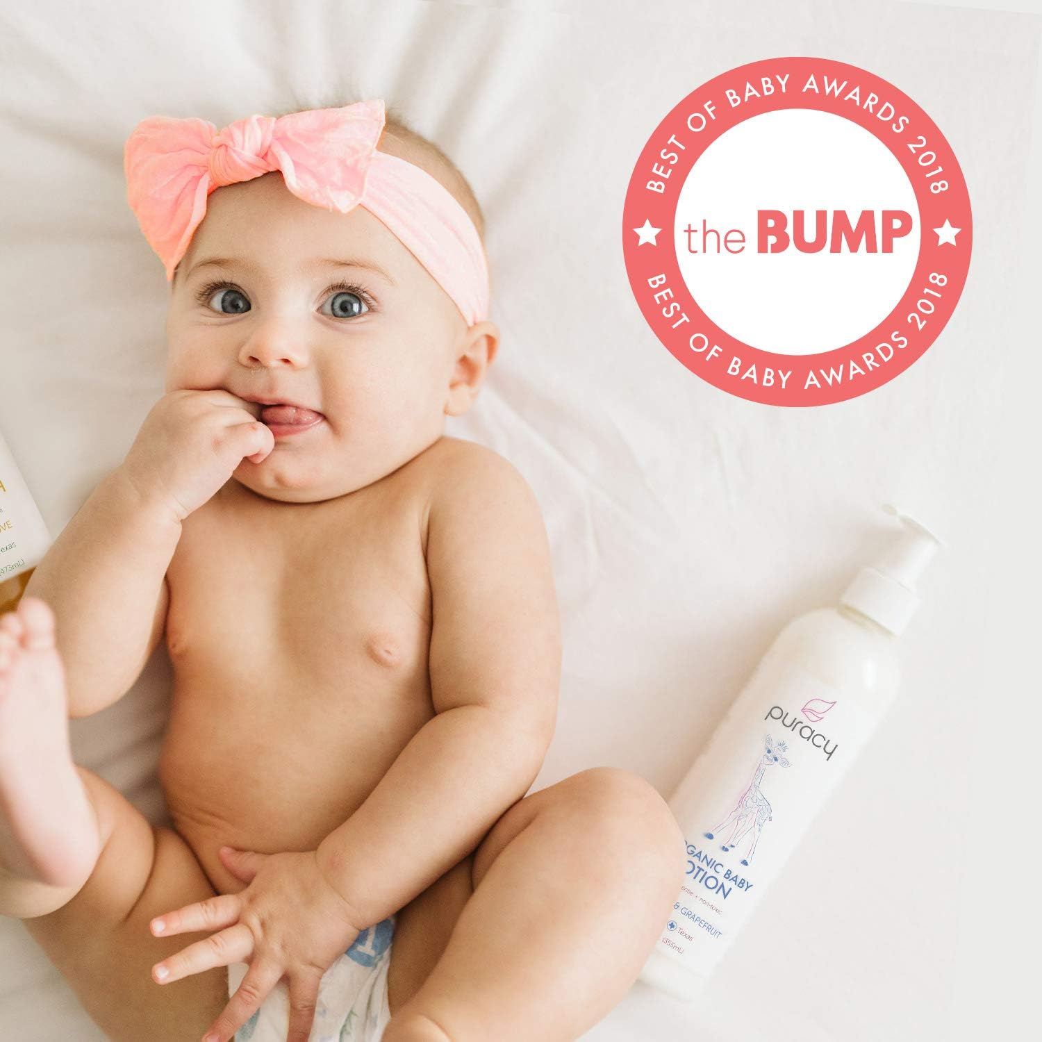 Puracy Baby Lotion, Organic Moisturizer for Infants & Newborns, Natural Calming Lavender & Grapefruit for Sensitive Skin, 12 Ounce: Health & Personal Care