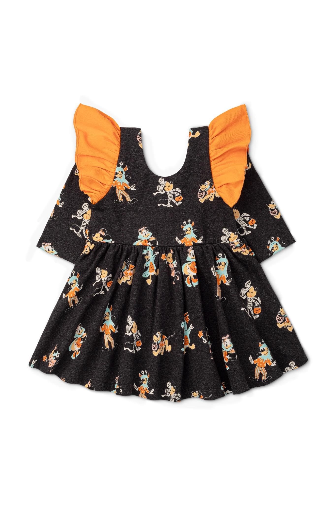 monica + andy Let's Dance Double Ruffle Dress, Size 3T, Disney Costume Parade, 100% Organic Toddler 