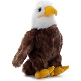 The Petting Zoo Bald Eagle Stuffed Animal Plushie, Babiez, Kids Gifts, 6 in | Wild Onez Bald Eagle Realistic Wildlife Zoo Animals by Zoologee. Great Toys for Girls and Boys. Plush Gifts for Kids