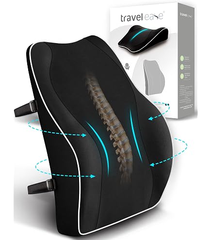 CushZone Coussin de siège, coussin de soutien lombaire avec sangle réglable - Coussins de chaise pour soulager la douleur sciatique - Avec housse lavable en mousse à mémoire de forme pour voiture