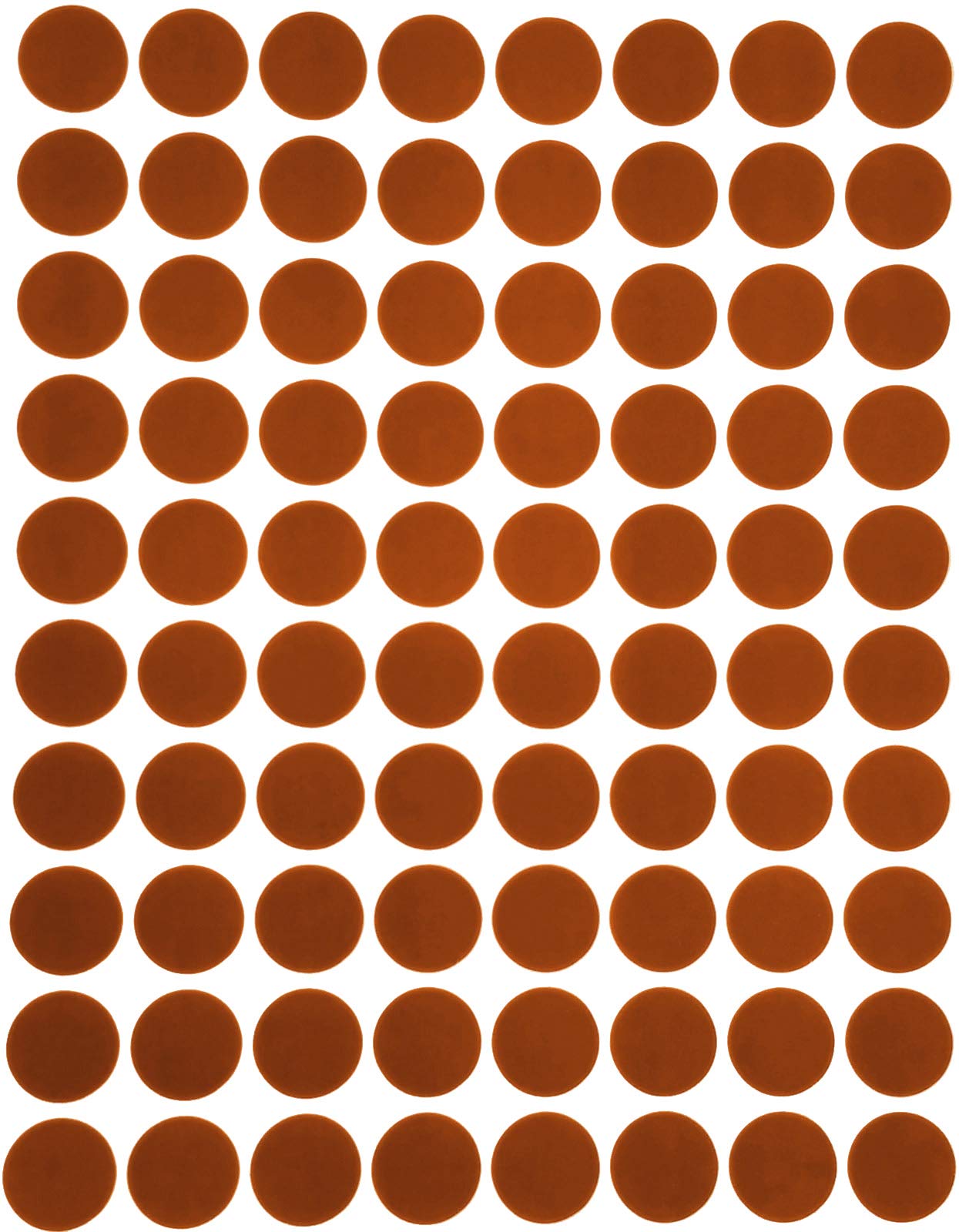Royal Green (13MM) Brown Coloured Round Labels 1.3CM Circle Dot Stickers 1200 Pack