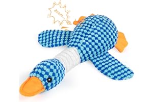 Pubialo Squeaky Dog Toys for Large Dogs,Chew Dog Plush Toys for Large Dogs,Stuffed Animals Toys for Dogs to Keep Them Busy,Squeaky Goose Pet Toys for Puppy Teething Chewing Medium/Large/Big Dogs