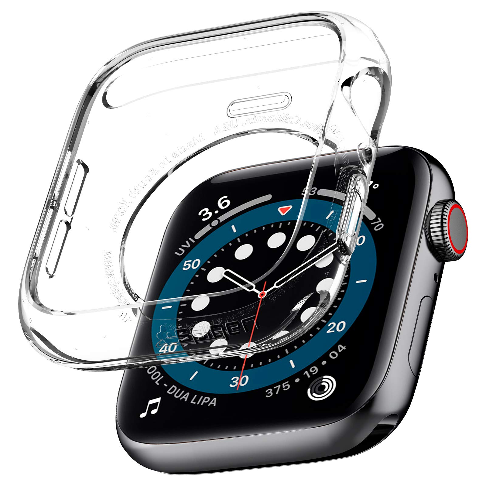 Spigen Liquid Crystal Designed for Apple Watch Case Series 8/7 (45mm) and Series SE2/6/SE/5/4 (44mm) - Crystal Clear