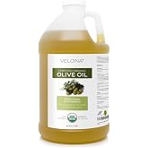 velona USDA Organic Olive Oil - 64 fl oz, Cold Pressed, Ex. Virgin | Extra Virgin Oil for Cooking, Salad Dressing, Skin &amp; Hair Care