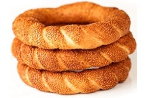 SINCE 1871 GÜLLÜOGLU Gulluoglu Sesame Bagel (Simit), 8 pieces, daily fresh shipment from Istanbul/Turkey