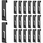 PYBTOOL 20PC Gridwall Notch Hooks, Grid Wall Hooks, Gridwall Picture Hanger, Gridwall Accessories for Retail, Displaying Phot