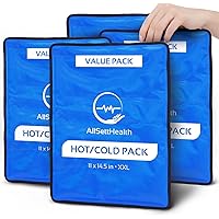 4 Pack XXL Reusable Cold Pack, Gel Ice Pack, Gel Ice Packs for Injuries Reusable | Cold Compress, Cold Packs for Injuries | 1