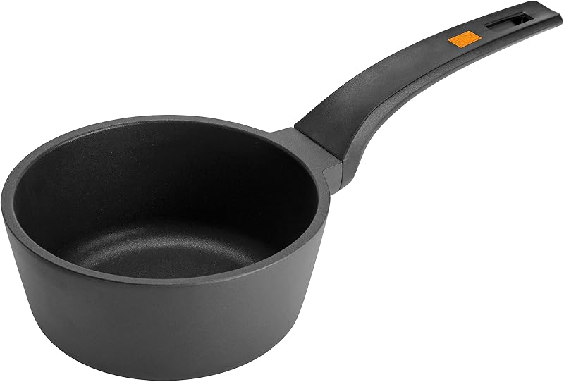 Bra efficient - bateria de alumínio fundido antiaderente de 4 peças, adequada para todos os tipos de fogões, incluindo indução, cor preta [exclusivo da amazon]
