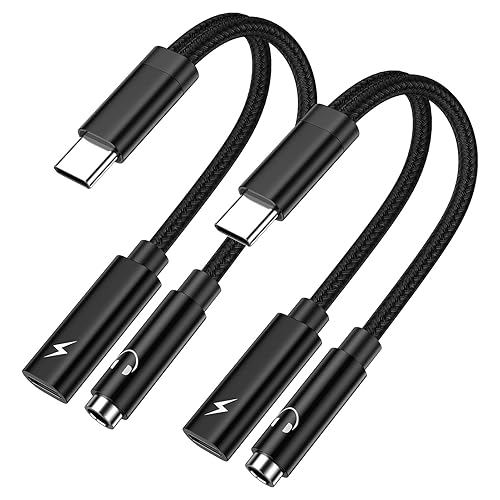 USB C to Headphone and Charger Adapter for Samsung Galaxy