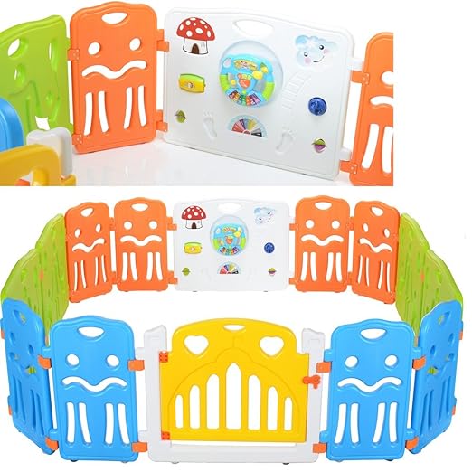 title=LCP Kids CORRAL- Box per bambini a 14 lati con cancelletto et + Giochi in un