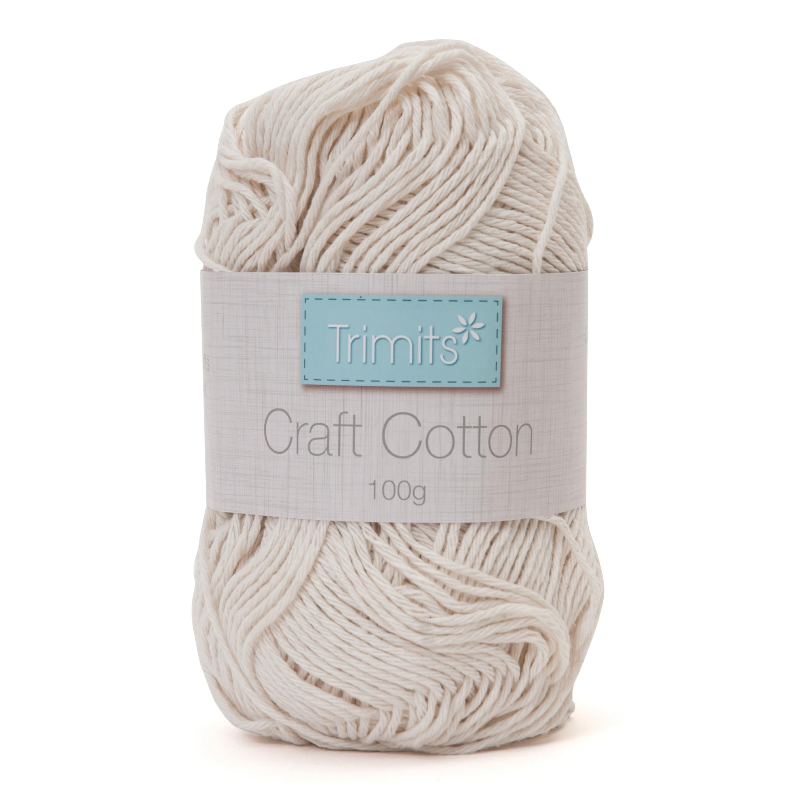 Craft Cotton Ecru Yarn - 100g, Packaging May Vary