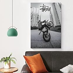 Stussy Bike Poster Aesthetic Racer Biker Driver
