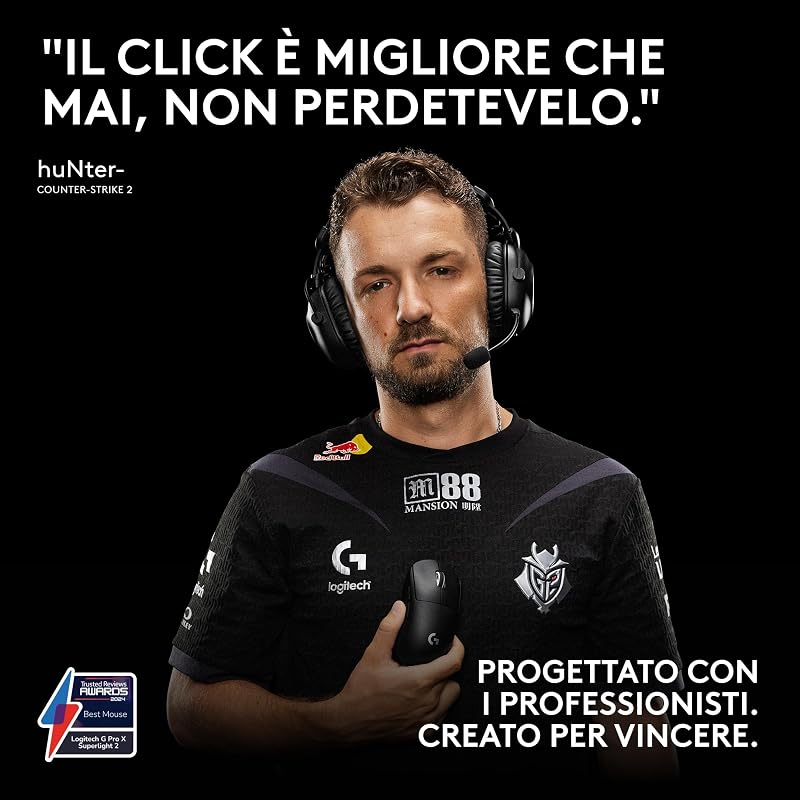 PRO X SUPERLIGHT 2 - mouse gaming wireless - Nero