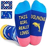 HAPPYPOP Animal Socks for Girls - Flamingo Frog Gifts for Kids, Dolphin Bunny Unicorn Gifts