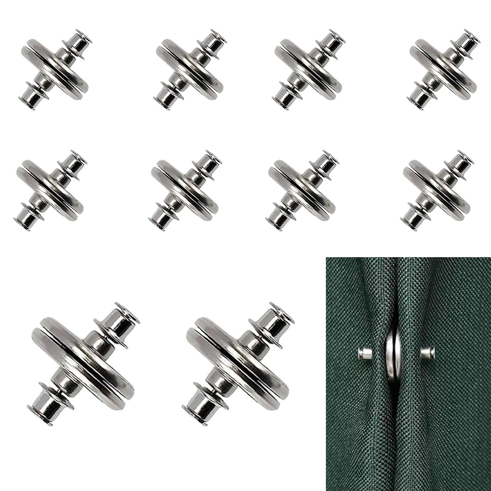 Vexquivera 10pairs Curtain Magnets Curtain Clips Magnetic Curtain Clips Curtain Closer Magnetic Clips Magnetic Fasteners Magnetic Curtain Clips For Bedroom Office