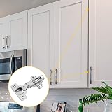 Furniware 10 Pcs 35mm Self Close Cabinet Hinge 110° Full Overlay Nickel view 7