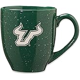 Rico Industries NCAA 16 oz Team Color Laser Engraved Speckled Ceramic Coffee Mug (S Schools)