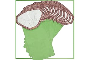 LBLVBNEWD 12Pack 107313 Micro Filter Vacuum Bags Compatible with Proteam 10 Quart Backpack Vacuum: Super Coach Pro 10, GoFit 10, #107313 Open Triangular Collar