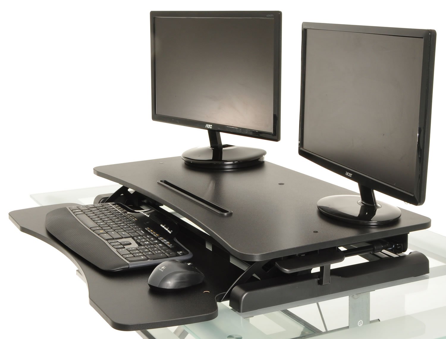 Desktop Tabletop Standing Desk Adjustable Height Sit to Stand Ergonomic