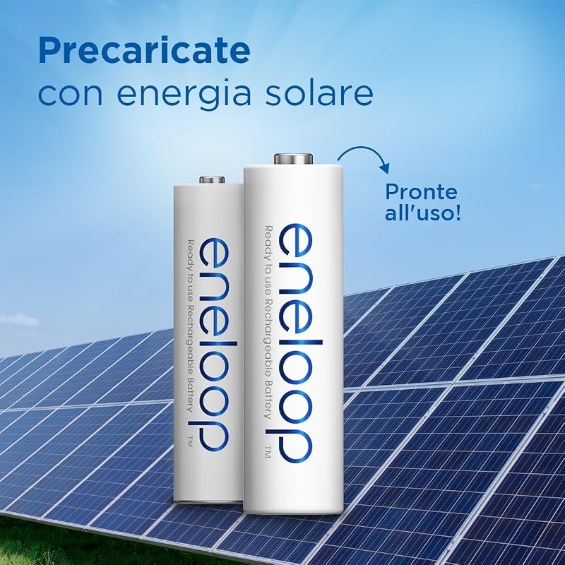 - Batterie Ricaricabili AAA (Confezione da 8) - 800 mAh NiMH