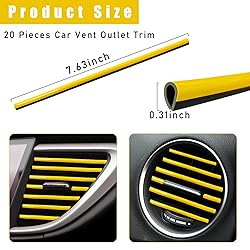 Kewucn 20 PCS Car Air Conditioner Vent Decorative