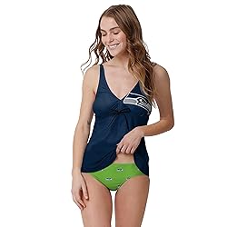 FOCO Women's NFL Team Logo Ladies Bathing Swim Wear