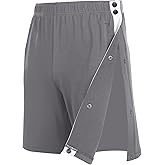 Wataxii Tear Away Shorts for Men Post Surgery Adaptive Clothing Wide Leg Snap Loose Fit Shorts