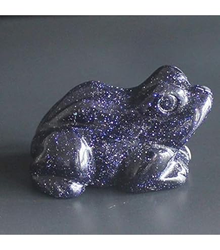 Amazon.com: 1.6'' Hand Carved Mixed Gemstone Crystal Frog Figurine