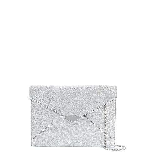 michael kors silver clutch