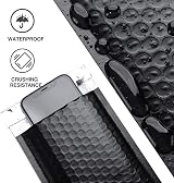 Switory Black Bubble Mailers 50 Pack A6 4x7 In Self-Adhesive Padded Envelopes view 2