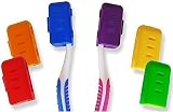 Dental Aesthetics Toothbrush Cover Set - 6 Colorful Ventilated Caps view 4