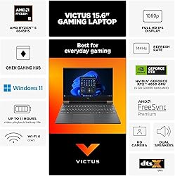 HP Victus 15.6'' FHD IPS 144Hz Gaming Laptop, AMD