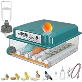 CoInceptus 16 Eggs Incubators for Hatching Eggs, Egg Incubator with Automatic Egg Turning and Temperature Control, Chicken Egg Incubators with Egg Candler for Duck Goose Pigeon Quail