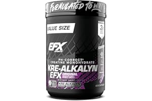 EFX Sports Kre-Alkalyn EFX | pH Correct Creatine Monohydrate Pill Supplement | Strength, Muscle Growth & Performance | 200 Servings, 400 Capsules