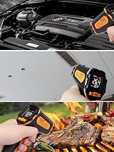 Mecurate Digital Infrared Thermometer -58°F-1112°F Laser Temp Gun Adjustable view 8