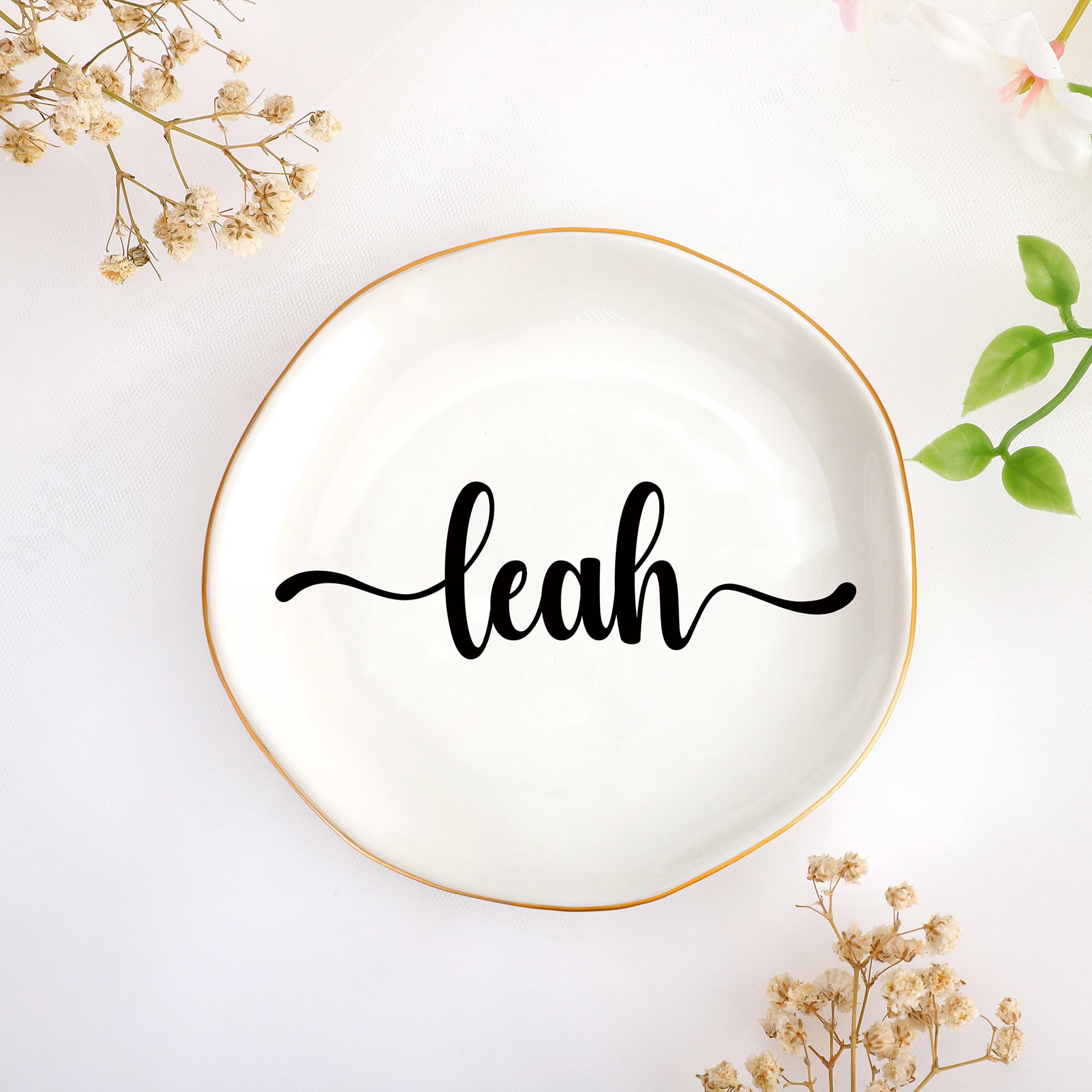 Leah Jewelry Holder Gifts for Women, Personalized