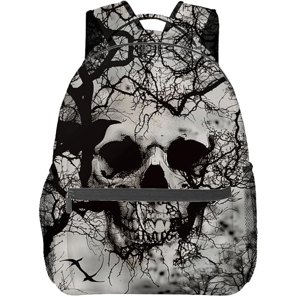 Amazon.com: ALAZA Skull in Vintage Style Backpack Daypack  display picture 1