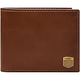 Fossil Men's Hayes Leather Bifold Wallet with Flip ID Window