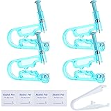 Tirdkid 4PCS Ear Pericings Gun Kit Disposable Safety Sterile Self Ear Pericings Kit with Ear Studs and 1Pcs Piercing Gun Aid