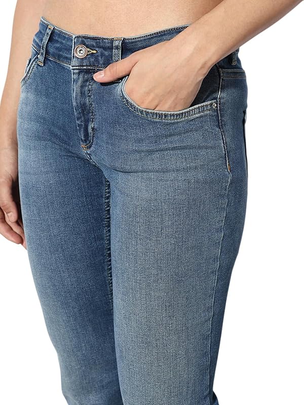 Femme Onlblush LW Flared DNM Rea1303 Noos Jeans, Medium Blue Denim, M / 34L EU