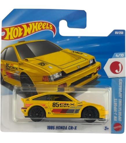 Amazon.com: Hot Wheels '88 Honda CR X, HW J-Imports 10/10 [Silver