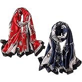 YMXHHB Silk Scarf Mulberry Silk Fashion Scarves Long Lightweight Shawl Wrap …