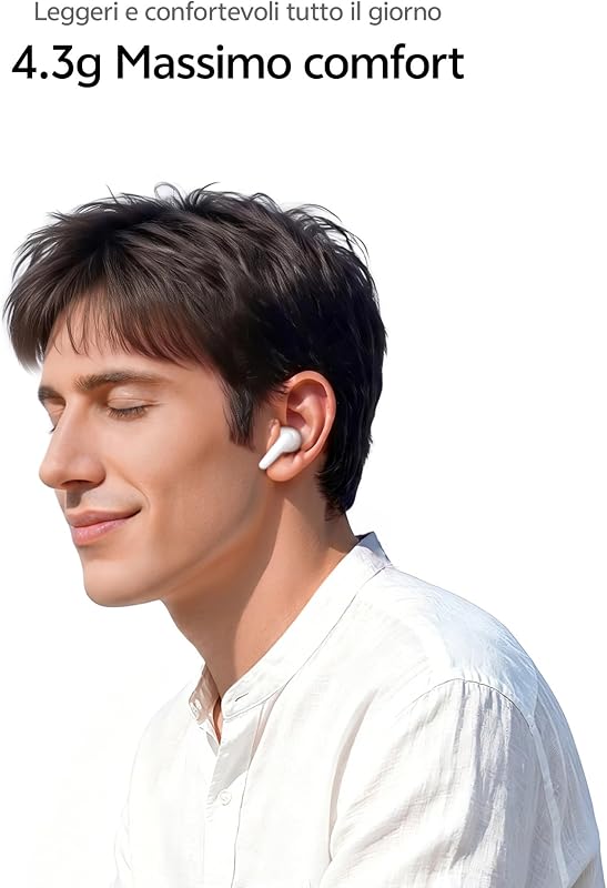 Buds Pro - Auricolari Bluetooth 6.1 con Cancellazione Attiva del Rumore 55 dB, Batteria 55 Ore, Driver 11 mm, Latenza 42 ms, Audio Spaziale, IP54, 4,3 g