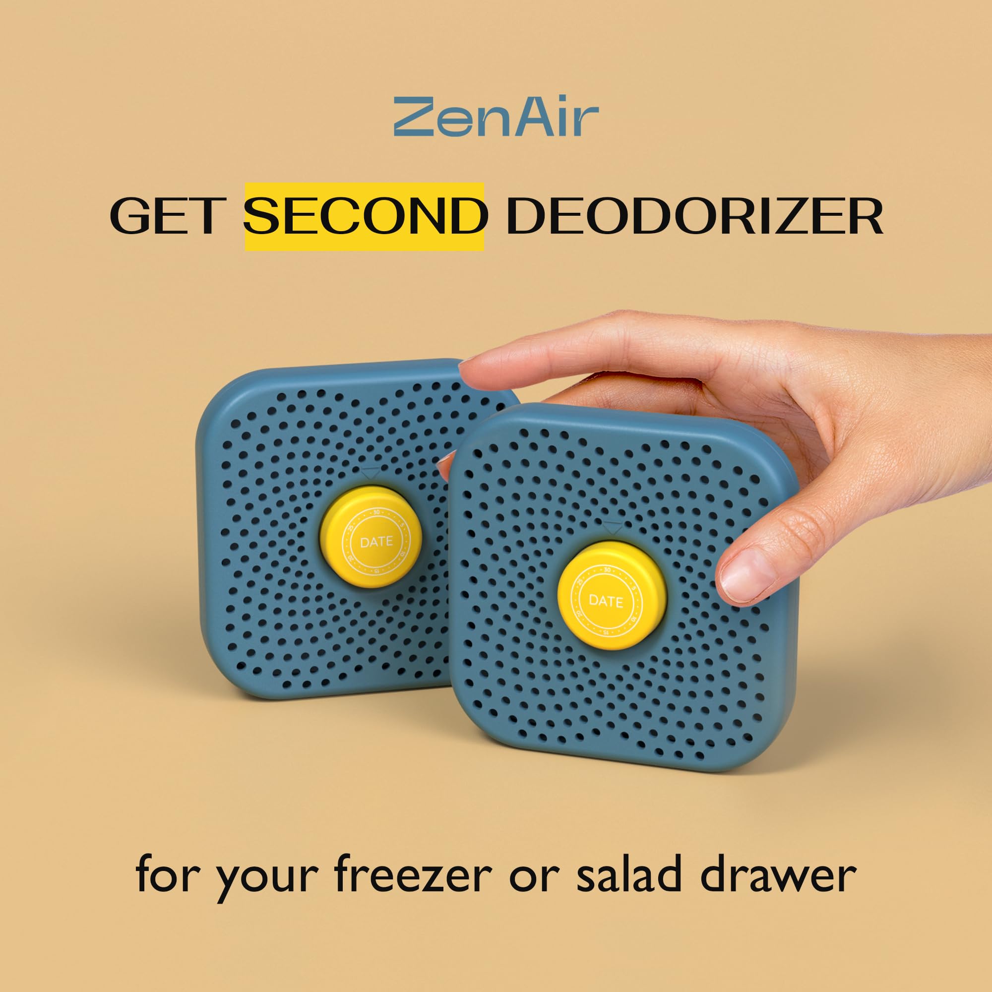 Fridge Deodorizer Odor Eliminator - Refrigerator Deodorizer More Effective Than Baking Soda - Activated Charcoal Fridge And Freezer Air Freshener - Natural Smell, Moisture & Odor Absorber