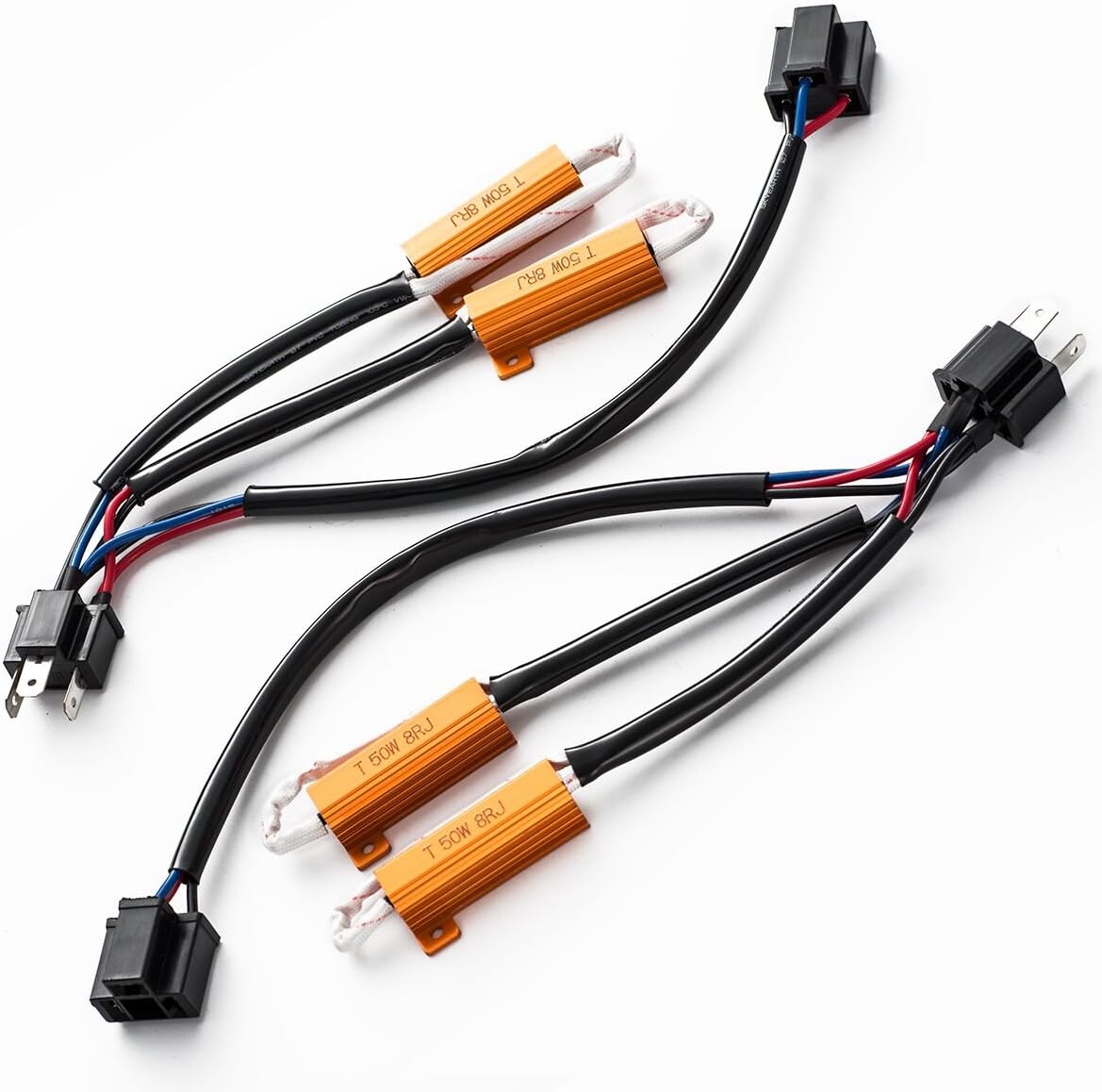 Pack of 2 H13H4 Adapter Anti Flicker Jeep Wrangler JK AntiFlicker