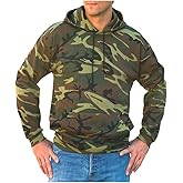 Code Five Men's Camo Pullover Hoodie XL GREEN WOODLAND