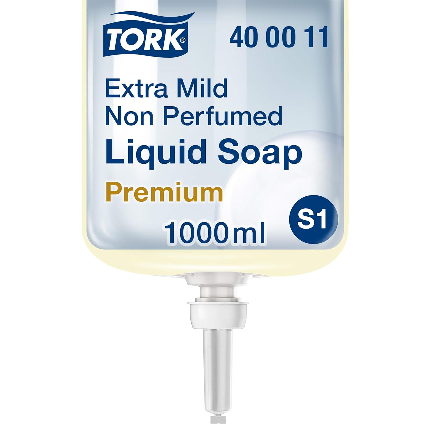 Tork Extra Mild Non Perfumed Liquid Soap - 400011 - Luxury Soap for S1 Dispenser Systems - Premium Quality, Dye-free, 1 x 33.815 fl oz, (Pack of 6): Industrial & Scientific