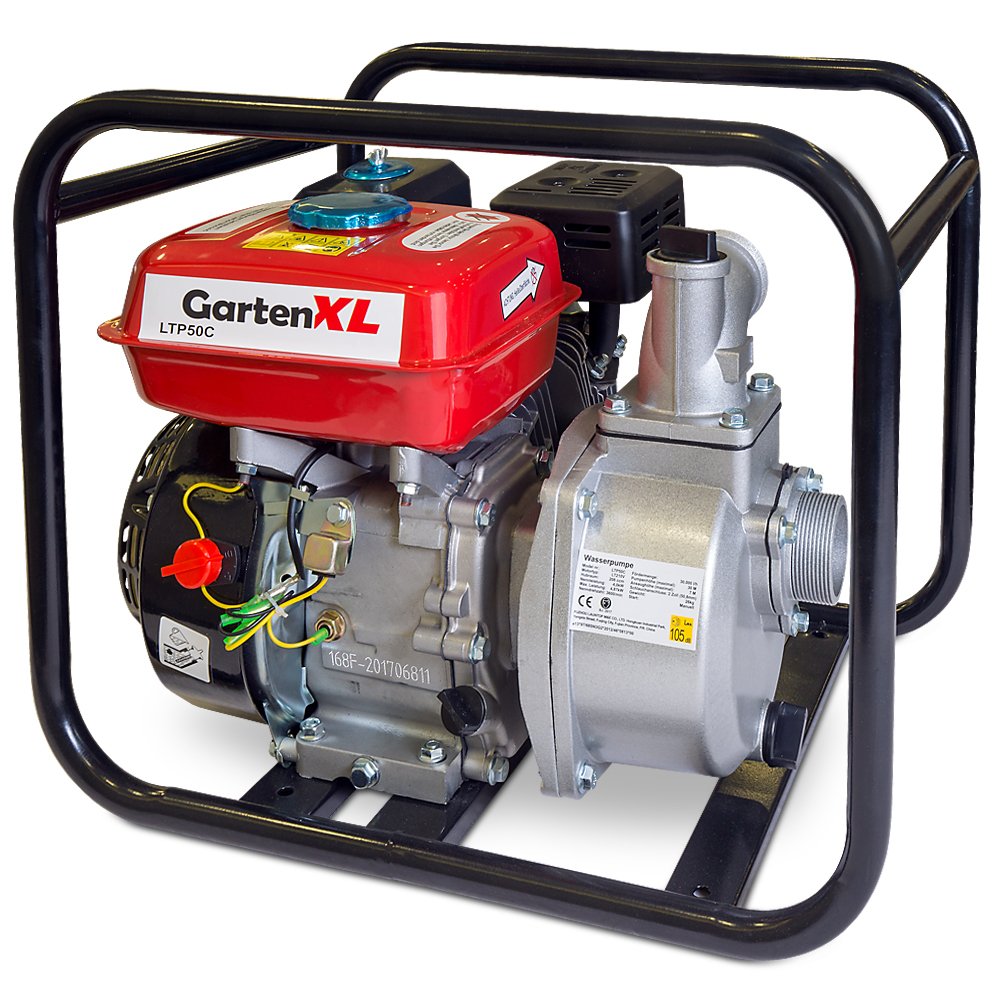 Gartenxl 2Inch Water Pump with Petrol Engine, LTP50, C 30,000 l/h, 6.7