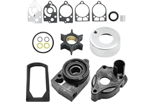 laffoonparts 46-77177A3 15 Pieces Set Water Pump Impeller Repair Kit, Replacement for Mercury Mariner Quicksilver 30 35 40 45