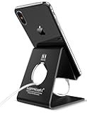 Cell Phone Stand, Lamicall iPhone stand : Cradle, Dock, Holder, Stand For Switch, all Android Smartphone, iPhone 7 6 6s 8 X Plus 5 5s 5c charging, Universal Accessories Desk - Black …